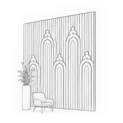 V-Groove Wall