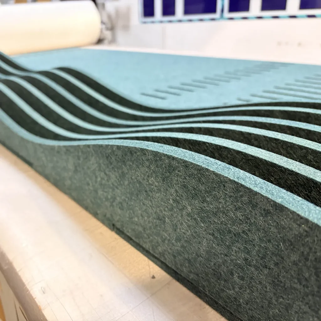 LunarFelt Wave Wall Fabrication